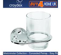 Croydex Westminster Chrome Wall Mounted Bathroom Accessories - Concealed Fixings