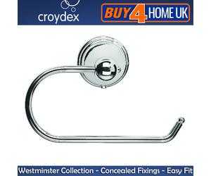 Croydex Westminster Chrome Wall Mounted Bathroom Accessories - Concealed Fixings