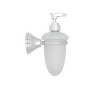 Croydex Westminster Soap Dispenser - Chrome & Glass | Wall Mounted | Traditional Design | Stylish Bathroom Accessories
