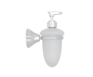 Croydex Westminster Soap Dispenser - Chrome & Glass | Wall Mounted | Traditional Design | Stylish Bathroom Accessories