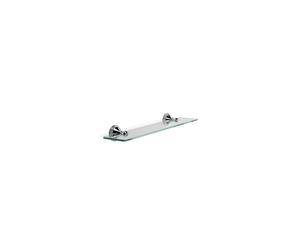 Croydex Westminster Wall Mounted Glass Shelf with Zinc Alloy Construction, Chrome