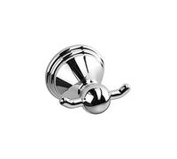 Croydex Westminster Wall Mounted Robe Hook with Zinc Alloy Construction, Chrome, Silver
