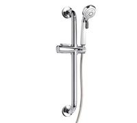 Croydex White Chrome Effect Shower Riser Rail Kit