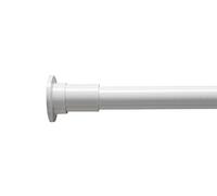 Croydex White Stick 'N' Lock Plus Adhesive or Screw Fix 110 to 183 cm Telescopic Rod