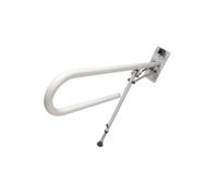 Croydex White Straight Support Fold Away Wall-Mounted Grab Rail (L)850mm