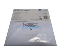 Croydex White Textile Shower Curtain Part No AF159022 New GENUINE