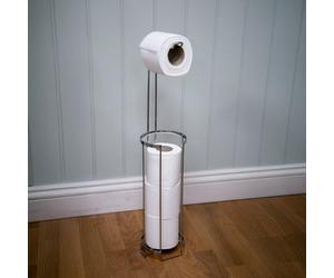 Croydex Wire Toilet Roll Holder - Chrome