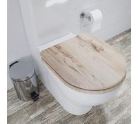 Croydex WL610131H Varese Toilet Seat, Grey Oak