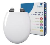 Croydex Toilet Seat Soft Close Smooth Gloss Flexi-Fix & Quick Release - Fraser