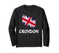 Croydon Great Britain Flag British Heritage & English Pride Long Sleeve T-Shirt