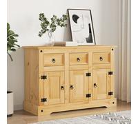 croydon wooden sideboard with 3 doors 3 drawers in brown