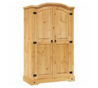 croydon wooden wardrobe with 2 doors in brown
