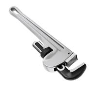 Crozgan 14Inch 350mm Heavy Duty Aluminum Straight Pipe Wrench | Adjustable plumbing pipe spanner tool; ideal for pipes, tees, professional plumbing maintenance