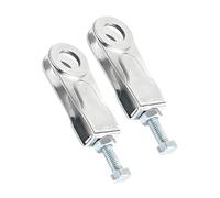 Crozgan 2Pcs 15mm Motorcycle Chain Puller Tensioner Adjuster Rear Wheel Axle Chain Adjuster with 2pcs Screws and Nuts Motorbike Repair for YBR 125 All Years