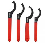 Crozgan 4pcs Coil Over Wrench Shock Spanner Adjustable C Shape Wrenches Tool Coilover Wrench, Hook Wrenches Tools Set for Automotive Engine Cables