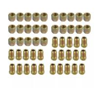 Crozgan 50Pcs Male/Female End Union Brake Pipe Screw Nuts M10 x 1mm 3/16Inch OD Copper Brake Tubes Line Pipe Fittings Metric Motorbike Brake Line Screws Brake Line Copper Tube Screws