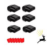 Crozgan 6Pcs Deer Whistles Wildlife Warning Animal Black Alarm Devices Self-adhesive Warning Car Device Animal Alert Whistle Deer Alarm Road Safety Horn Device for Cars Vehicles Motorcycles