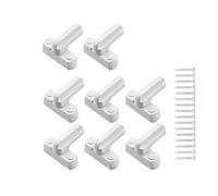 Crozgan 8Pcs Sash Jammers Window Locks with Screws Sash Blocker Jammer Security Locks Anti-Theft for UPVC/PVC Doors Windows