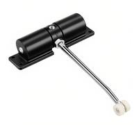 Crozgan Automatic Door Closer,Safety Door Closers for Interior Doors, Adjustable Hydraulic Spring Loaded Self Closing Gate Hinge for Room, Gate Spring with Adjusting Rod and Screws (Black)