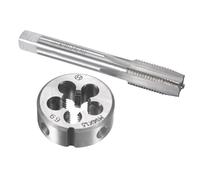 Crozgan M14 X 1.5 Metric Tap and Die Set,HSS Hand Threading Tapping Tools,Machine Thread Screw Tap with Round Threading Die for Nut Screw Bolt Thread Repair