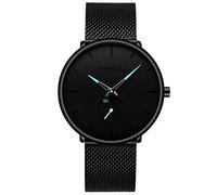 CRRJU Men Fashion Slim Analog-Quartz Wrist Watches with Stainless Steel Mesh Belt,Mens Sport Casual Watches