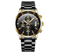CRRJU Watch for Men Chronograph Business Men's Wrist Watches Auto Date Fashion Luxury Stainless Steel Analog Quartz Wristwatches