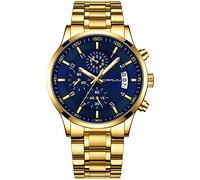 CRRJU Watch for Men Chronograph Business Men's Wrist Watches Auto Date Fashion Luxury Stainless Steel Analog Quartz Wristwatches
