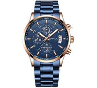 CRRJU Watch for Men Chronograph Business Men's Wrist Watches Auto Date Fashion Luxury Stainless Steel Analog Quartz Wristwatches