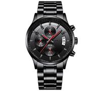 CRRJU Watch for Men Chronograph Business Men's Wrist Watches Auto Date Fashion Luxury Stainless Steel Analog Quartz Wristwatches