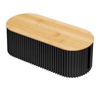 CRROEL Cable Management Box,Cable Tidy Box for Desk TV Computer USB Hub System to Cover and Hide & Power Strips & Cords,Cord Organize Box with Bamboo lid