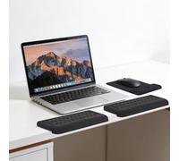 CRROEL L-Shaped Desk Elbow Pad for Desk,3PCS Memory Foam Elbow Support Padding with Non-Slip Bottom, Ergonomic Wrist Cushions for Table or Desk Edge for Office Home Table Edge(Black)