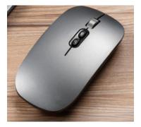 CRRONG AI Intelligent Voice Mouse with Chinese and English Voice Output with Dialect Version, Rechargeable Dual Translation Mode for Talking and Writing (Grey)