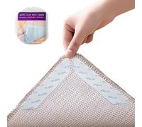 Crrynuo 16 Pcs Anti-Slip Rug Grippers, Reusable Washable Rug Grippers, Suitable Carpet Grippers for Marble, Laminate - Hardwood Floor, Wooden Floors & for all types & sizes of Rugs