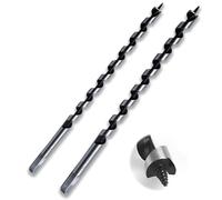 Crrynuo 2 Pcs Long Wood Drill Bit Hex Drill Bits Set, 6*230MM+8*230MM, Cuts Shallow and Deep Holes in Wood
