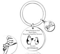 Crrynuo You Are My Penguin Keyring Gifts, Anniversary Cute Valentine Romantic Valentine's Day Gifts, Couple Keychains for Penguin Lovers, Girlfriend Boyfriend Wife Husband Partner