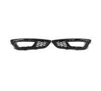 CRRYUQWWM 1/2Pcs Honeycomb Car Front Bumper Fog Light Cover Grilles For F&ord For Focus 2015 2016 2017 2018 15A299-AA 15A298-AA Gloss Black (Set)