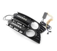 CRRYUQWWM 2Pcs Flowing LED Fog Light Cover Mesh Grille Turn Signal Lamp DRL For A4 B6