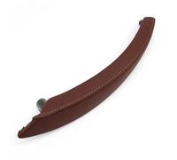 CRRYUQWWM Car Interior Left Right Passenger Door Handle Leather Cover Trim for X5 X6 E70 E71 E72 2007-2013 51416970238(Left Red Brown)