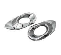 CRRYUQWWM CHROME FRONT FOG LIGHT LAMP COVER TRIM Surround Bezel For VW For Jetta MK6
