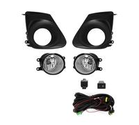 CRRYUQWWM Fog Light Lamp For Toyota For Corolla For Altis 2011 2012 2013 Daytime Running DRL Chrome Covers Wires Switch(Style 1)