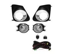 CRRYUQWWM Fog Light Lamp For Toyota For Corolla For Altis 2011 2012 2013 Daytime Running DRL Chrome Covers Wires Switch(Chrome)