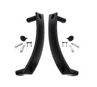 CRRYUQWWM for VW for Beetle 1998-2010 Interior Left Right Door Panel Pull Handle Cover Repair Kit Replacement 1C0867171A 1C0867172A (Black 2PCS)