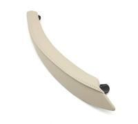 CRRYUQWWM for X5 X6 E70 E71 E72 2007-2013 Interior Car Left Right Passenger Door Handle Leather Cover Trim(Right Creamy)