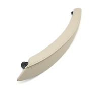 CRRYUQWWM for X5 X6 E70 E71 E72 2007-2013 Interior Car Left Right Passenger Door Handle Leather Cover Trim(Left Creamy)