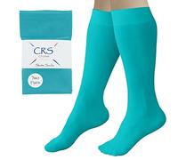 CRS Cross Figure Skating Socks, Knee High Tights for Ice Skates, Footed Skate Socks, Dance Tights - - One Size