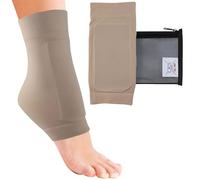 CRS Cross Lace Bite Pads - Elastic Gel Sleeve/ice Skating Socks Padded for Protection for Skate bite for Figure Skating, ice Hockey, Inline, Roller, ski, Riding Equestrian Boots (X-Large)