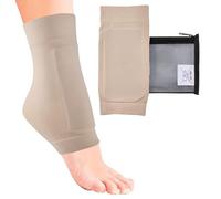 CRS Cross Lace Bite Pads - Gel Padded Skate Socks for Lace Bite Protection. Premium Elastic Sleeves with Gel Padding for Ice Skating, Hockey, Roller, Skiing, or Boots.(One size fits most)