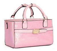 CRS Cross Rink Side Tote. Ice Skating Accessory Bag-Figure Skating, Roller, Inline Skaters, Dance, Cheer.Organizes Guards Water Bottle Phone, Shimmer Pink, One Size