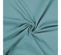 CRS Fur Fabrics Cotton Jersey Spandex Stretch Dress Fabric Material-Dusty Blue, 1Mtr 160cm x 100cm