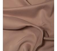 CRS Fur Fabrics Dull Duchess Bridal Satin Fabric Material - Cappuccino, 1Mtr 100cm x 150cm